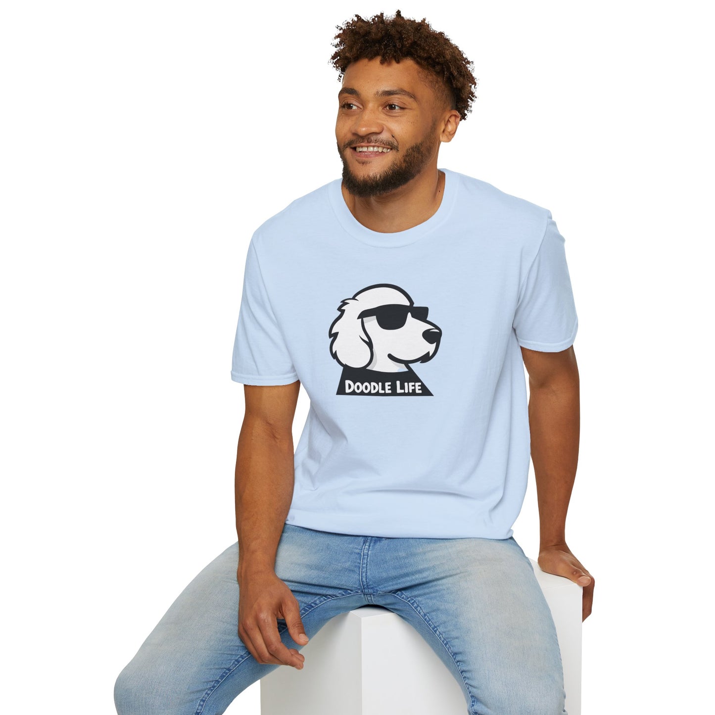 Doodle Life Unisex Softstyle T-Shirt, Dog Lover Gift, Pet Owner Apparel, Funny T-Shirt