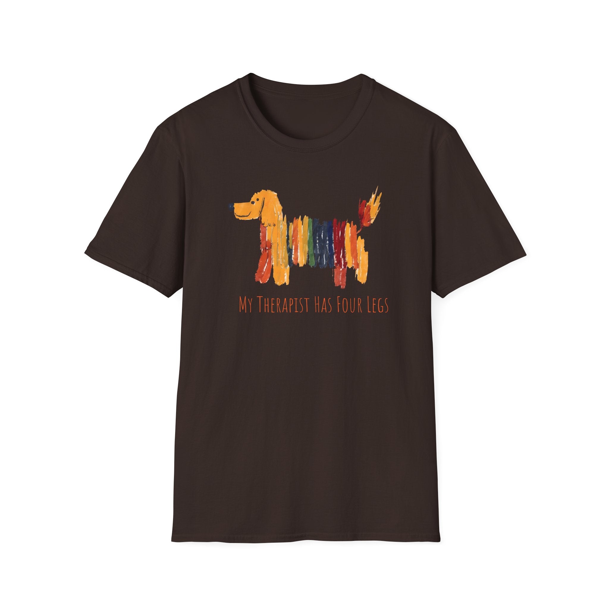 My Therapist Has Four Legs, Dog Therapy Unisex T-Shirt, Gift for Dog Lovers, Pet Therapy Tee, Animal Lover Apparel, Cute Dog Shirt