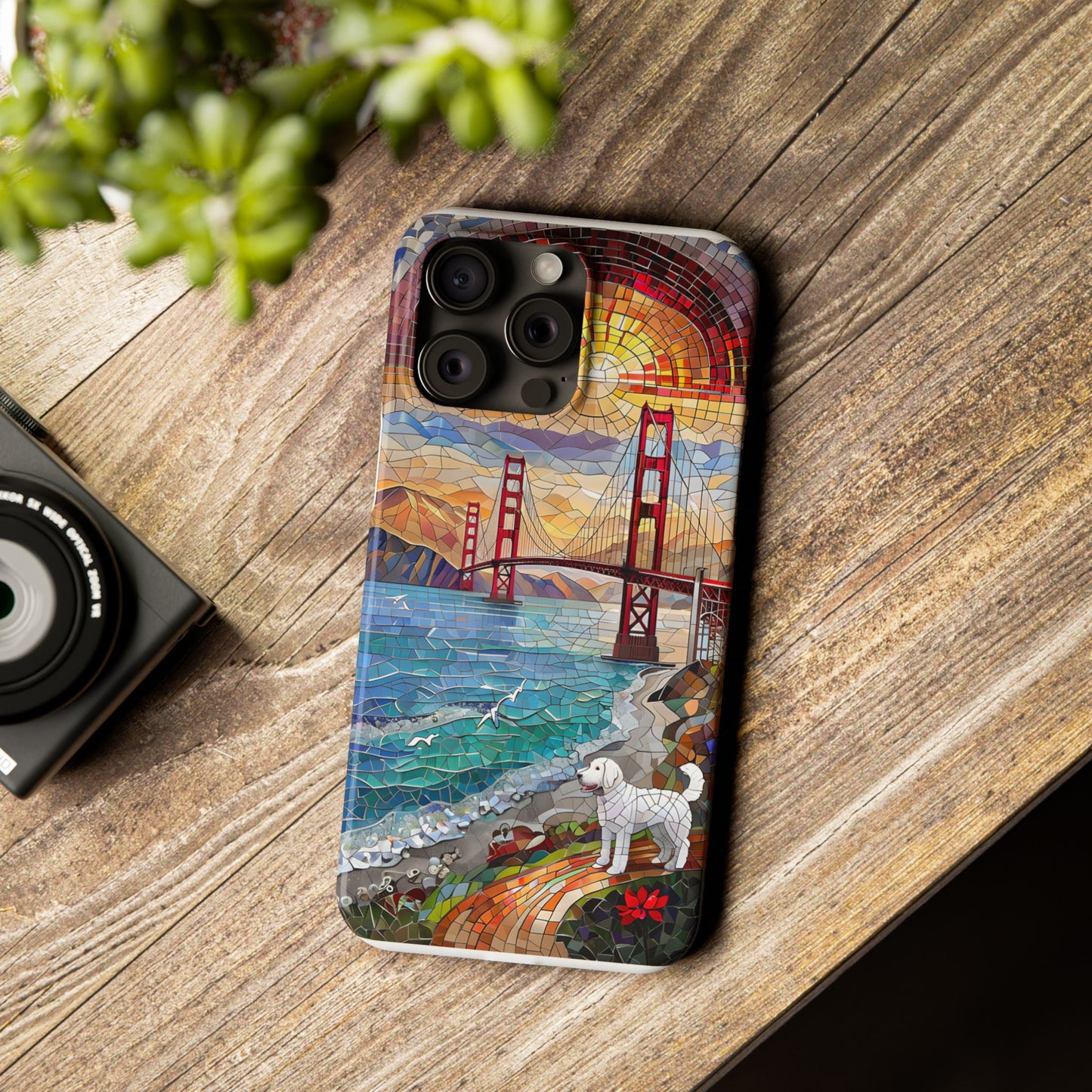 Mountain Landscape Slim Mobile Phone Cases, Phone Accessories, Doodle Dog Cell Phone Case