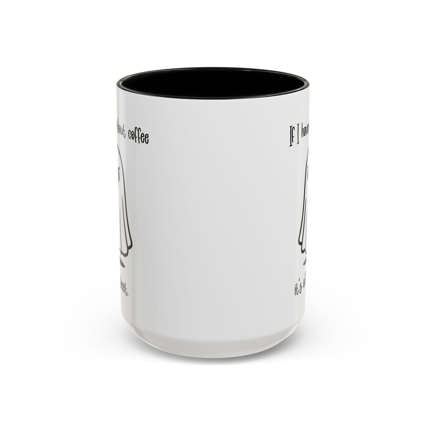 No Coffee is Boo Sheet, Funny Ghost Coffee Mug, Halloween Coffee Cups, Gift for Latte Lovers