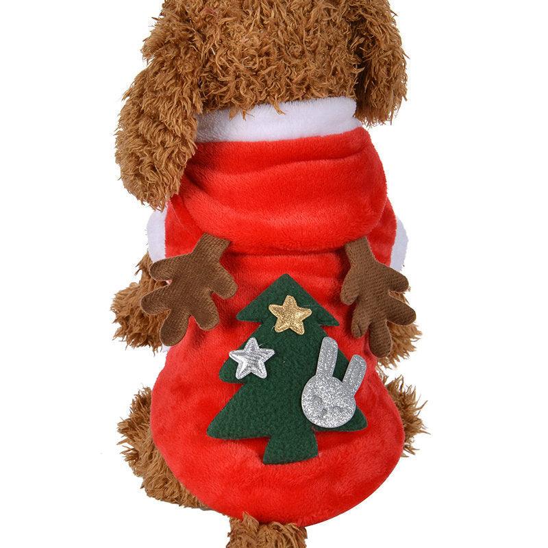 Festive Santa Claus Dog Costume For Small Dogs - Perfect For Christmas Celebrations!