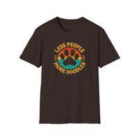 Less People More Doodles. Unisex T-Shirt, Casual Gift, Pet Lover Apparel, Art Lover T-Shirt, Fun Everyday Wear, Quirky Tee