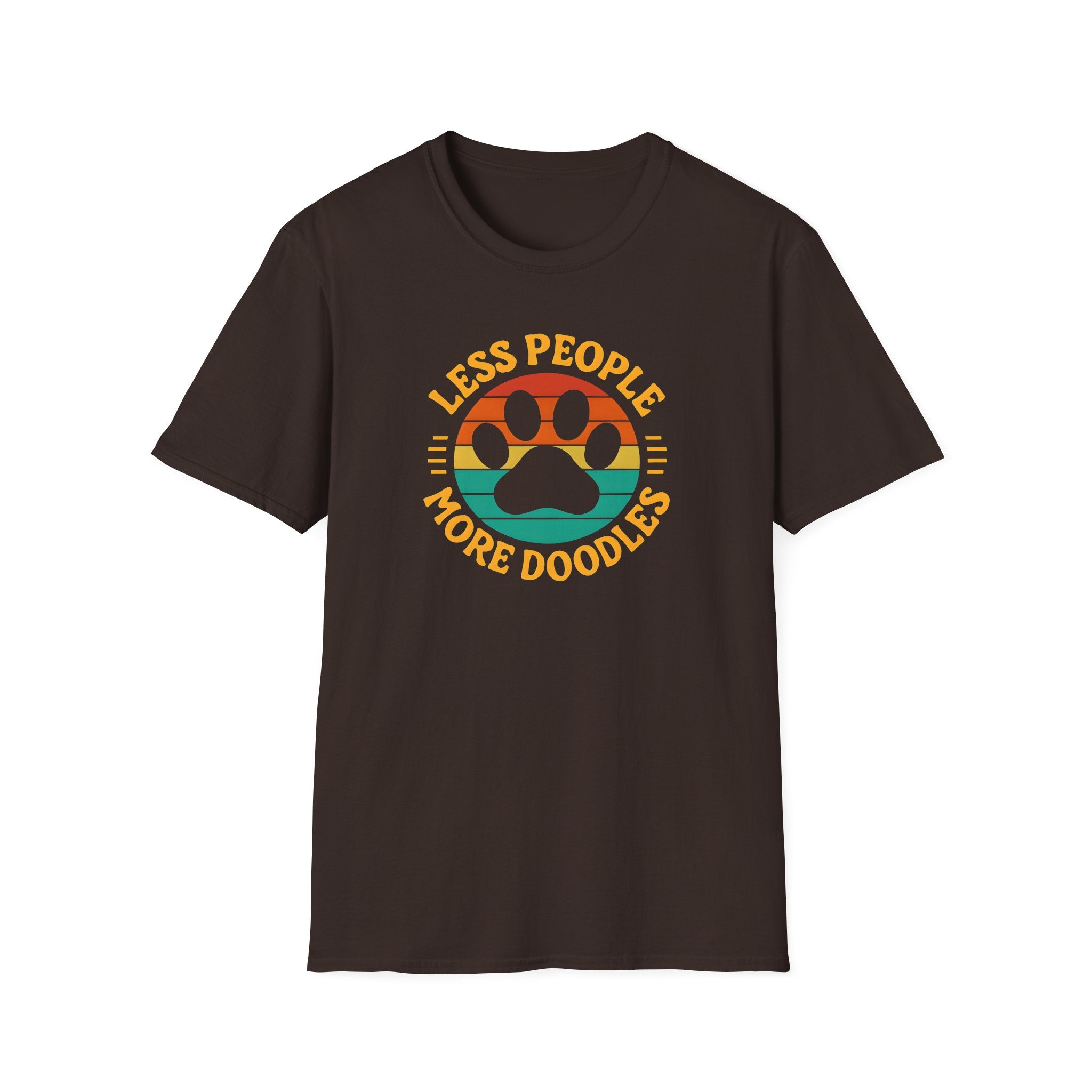 Less People More Doodles. Unisex T-Shirt, Casual Gift, Pet Lover Apparel, Art Lover T-Shirt, Fun Everyday Wear, Quirky Tee