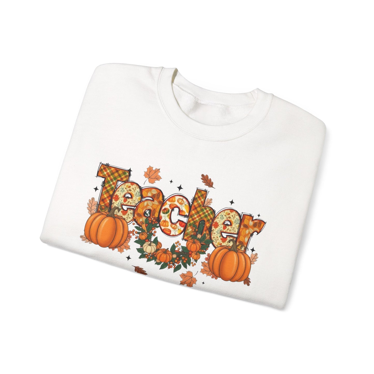 Festive Teacher Sweatshirt, Cozy Fall Apparel, Thanksgiving Gift, Pumpkin Sweater, Autumn Fashion, Teacher Appreciation