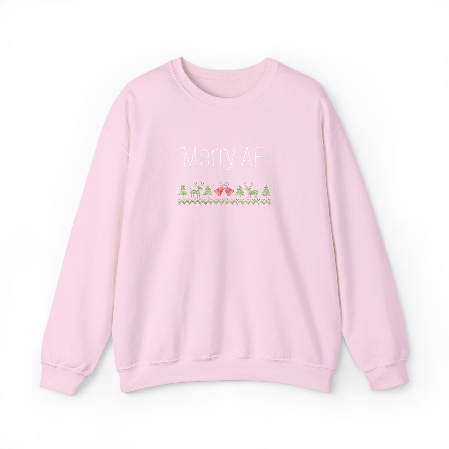 Merry AF Ugly Sweater, Holiday Apparel, Funny Christmas Gift, Unisex Sweatshirt
