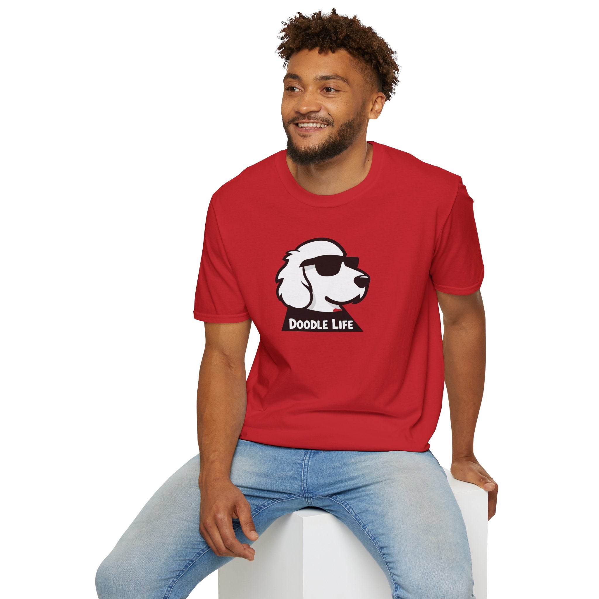 Doodle Life Unisex Softstyle T-Shirt, Dog Lover Gift, Pet Owner Apparel, Funny T-Shirt