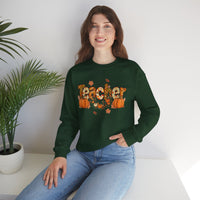 Festive Teacher Sweatshirt, Cozy Fall Apparel, Thanksgiving Gift, Pumpkin Sweater, Autumn Fashion, Teacher Appreciation