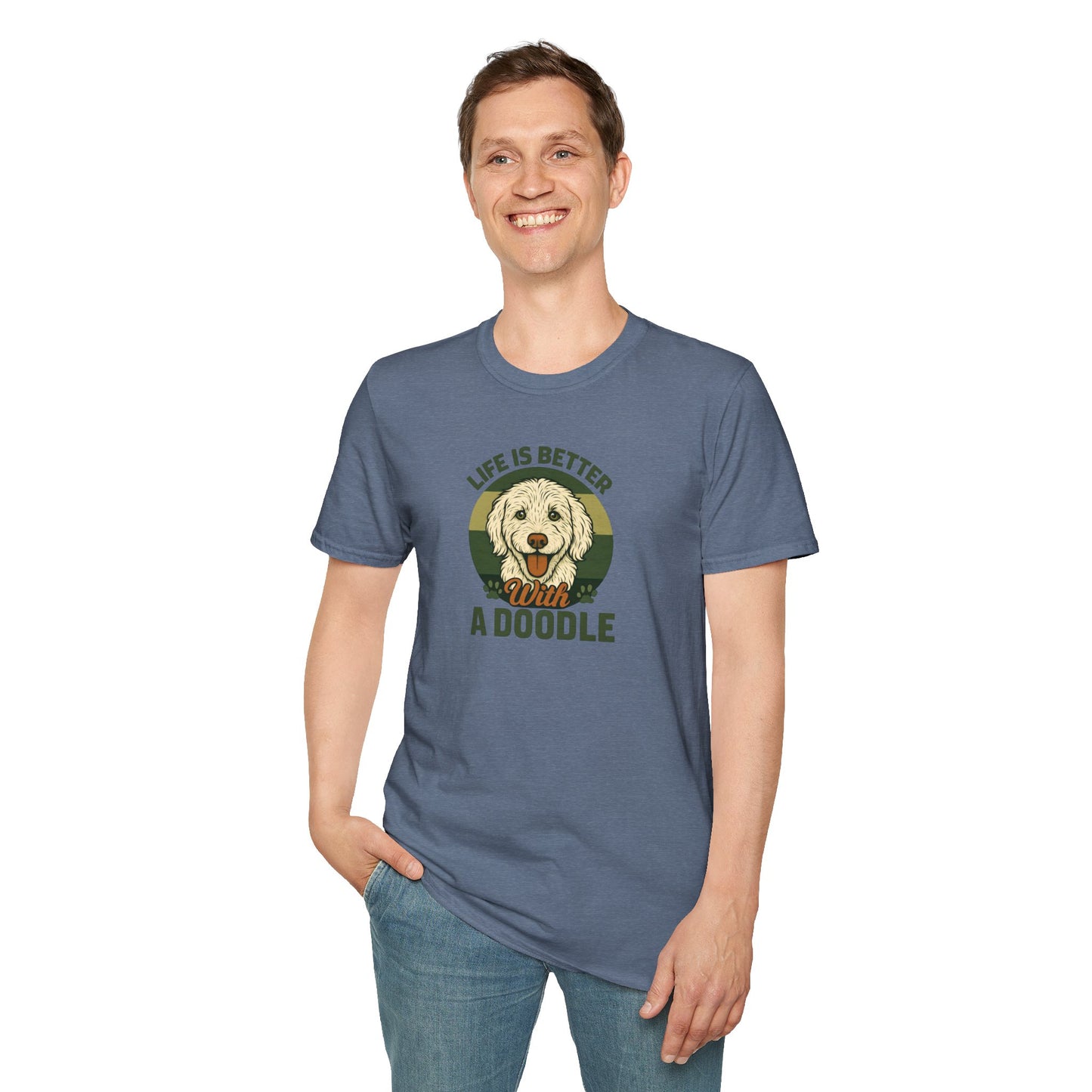 Life is Better with a Doodle, T-Shirt for Dog Lovers, Cute Pet Tee, Unisex Graphic Tee, Gift for Dog Parents, Animal Lovers Apparel