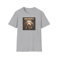 Unisex Dog Lover T-Shirt, Less People More Dogs, Pet Owner Gift, Casual Wear, Birthday Gift, Animal Lover Tee