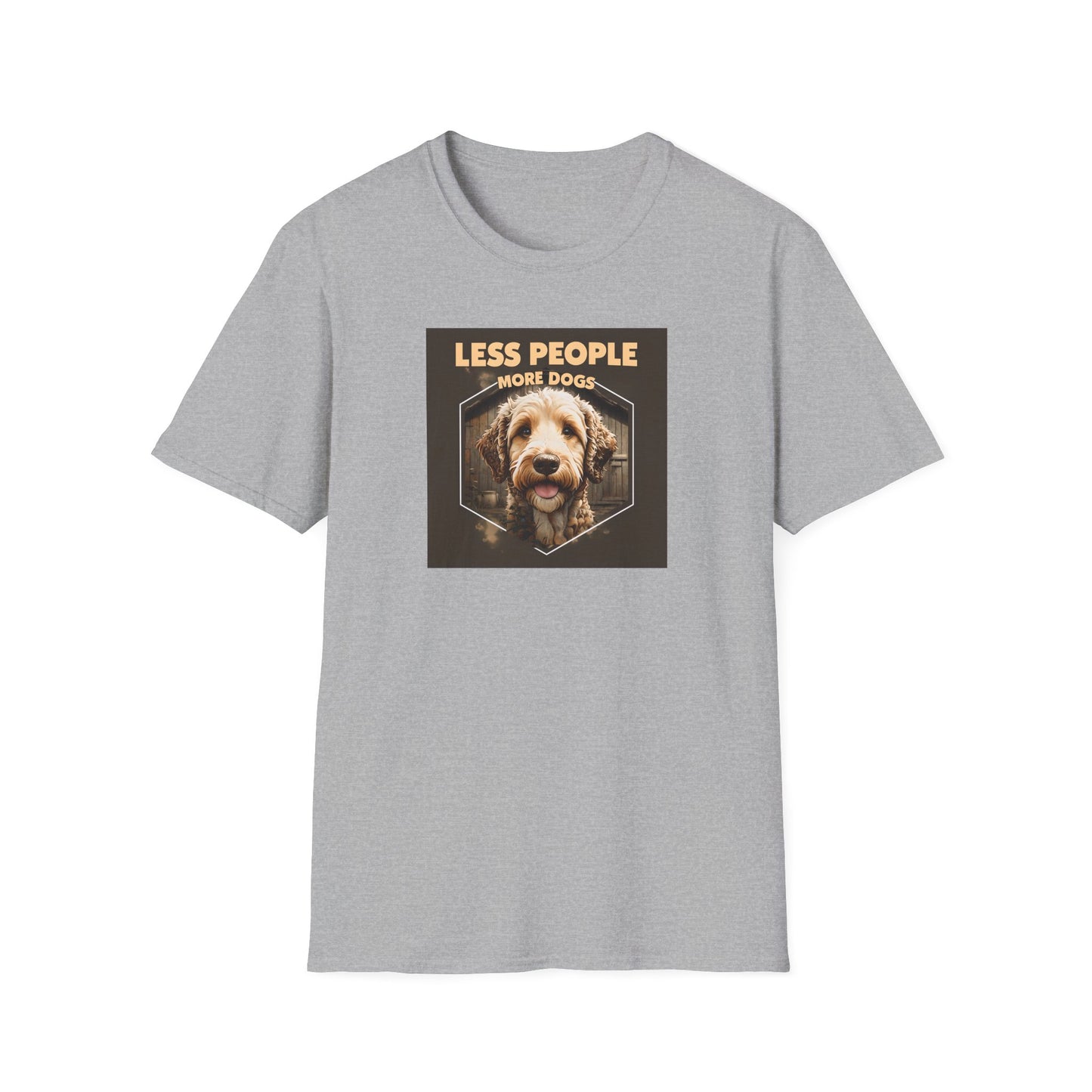 Unisex Dog Lover T-Shirt, Less People More Dogs, Pet Owner Gift, Casual Wear, Birthday Gift, Animal Lover Tee
