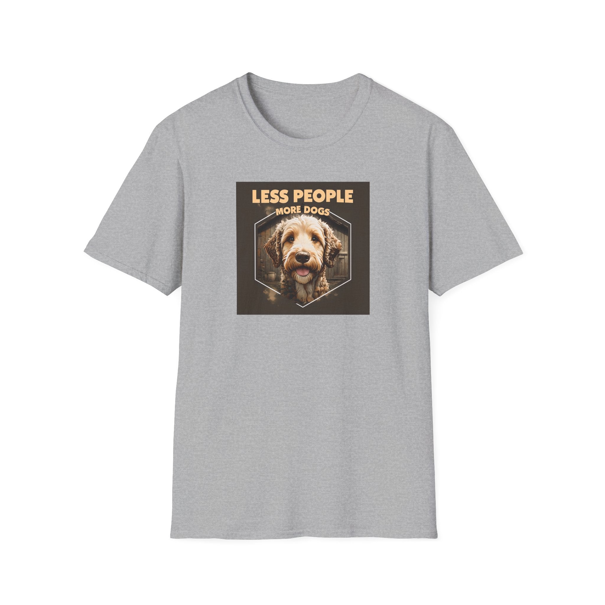 Unisex Dog Lover T-Shirt, Less People More Dogs, Pet Owner Gift, Casual Wear, Birthday Gift, Animal Lover Tee
