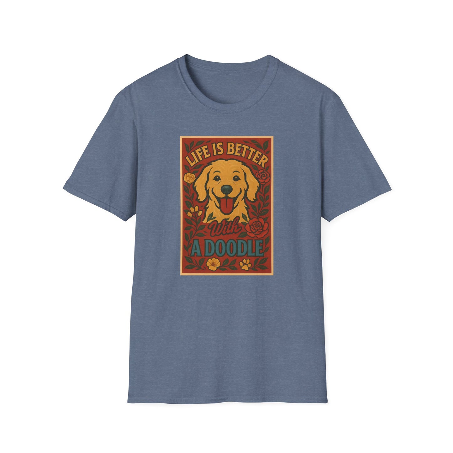 Doodle Pet T-Shirt - Life is Better with a Doodle Design, Cute Pet Shirts and Apparel, Gifts for Mom