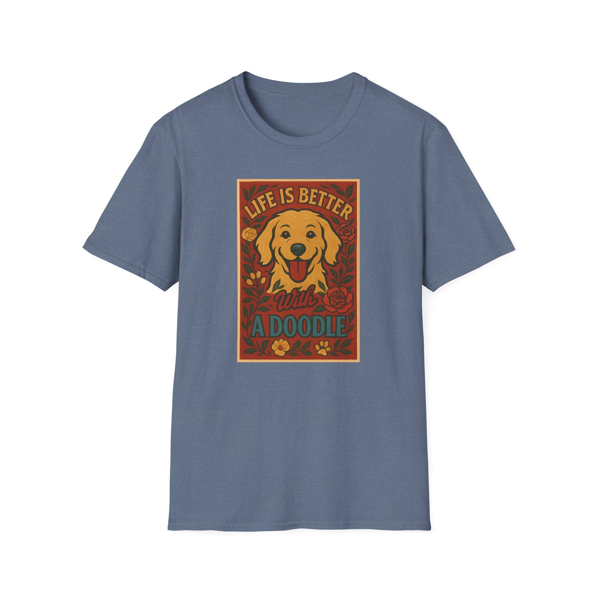 Doodle Pet T-Shirt - Life is Better with a Doodle Design, Cute Pet Shirts and Apparel, Gifts for Mom
