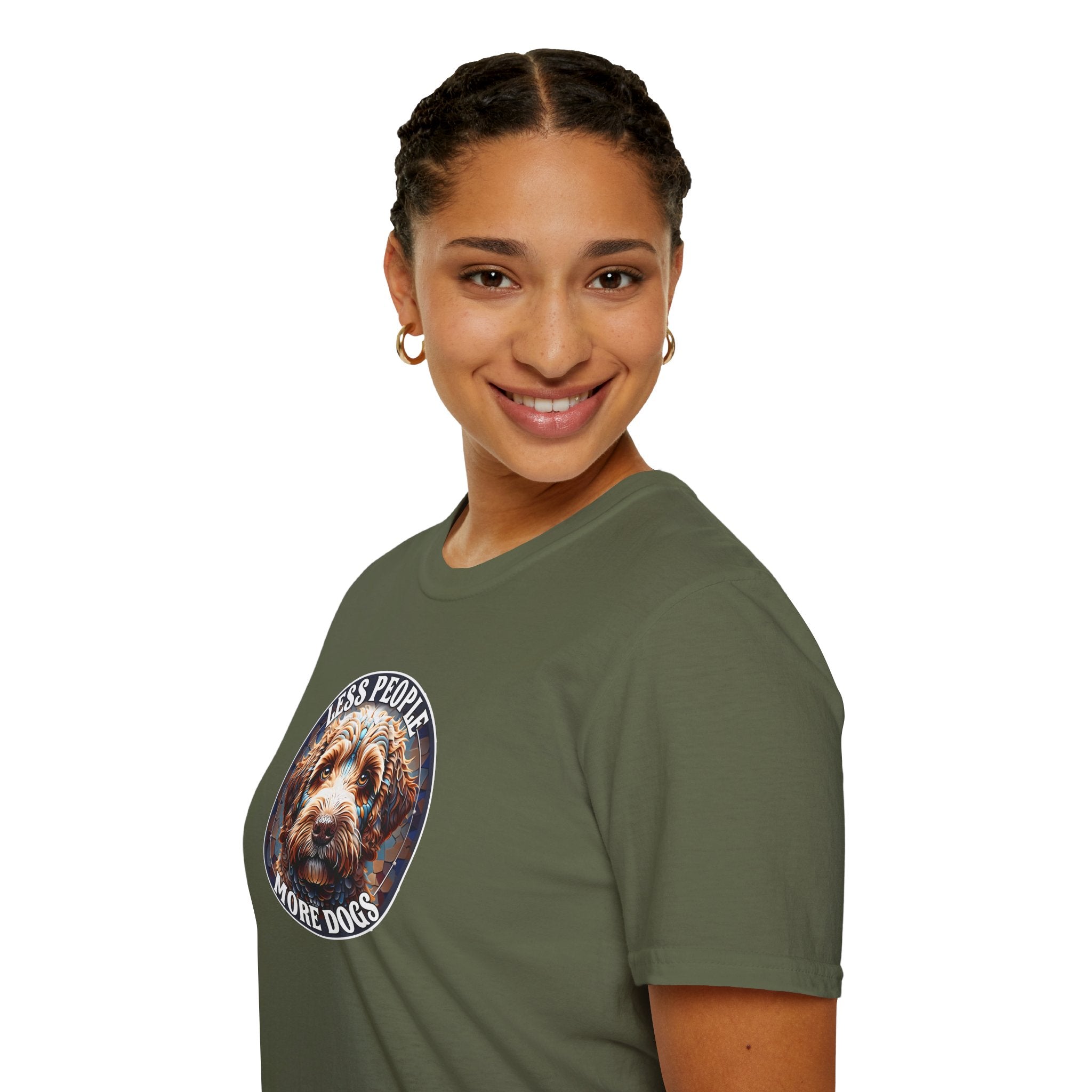 Less People More Dogs, T-Shirt, Funny Dog Lover Tee, Pet Owner Gift, Unisex Animal Shirt, Casual Wear, Doggie Apparel