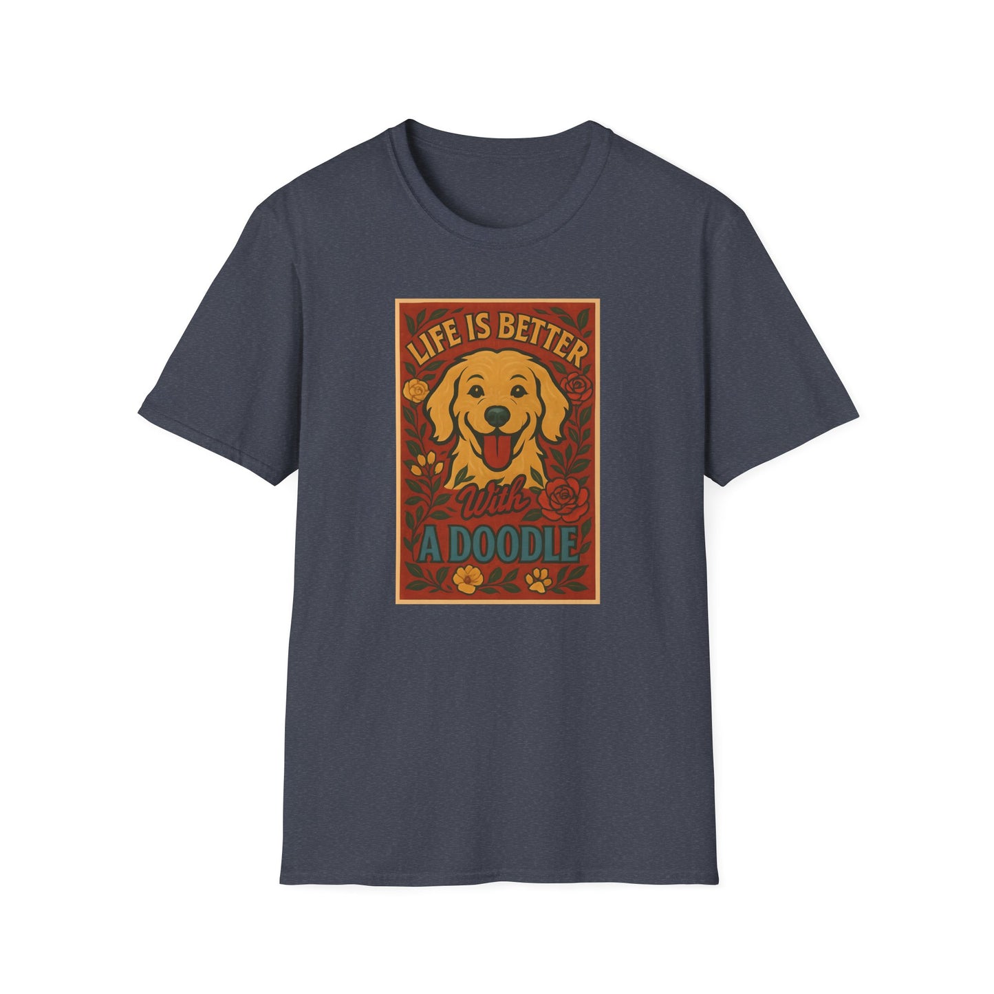 Doodle Pet T-Shirt - Life is Better with a Doodle Design, Cute Pet Shirts and Apparel, Gifts for Mom