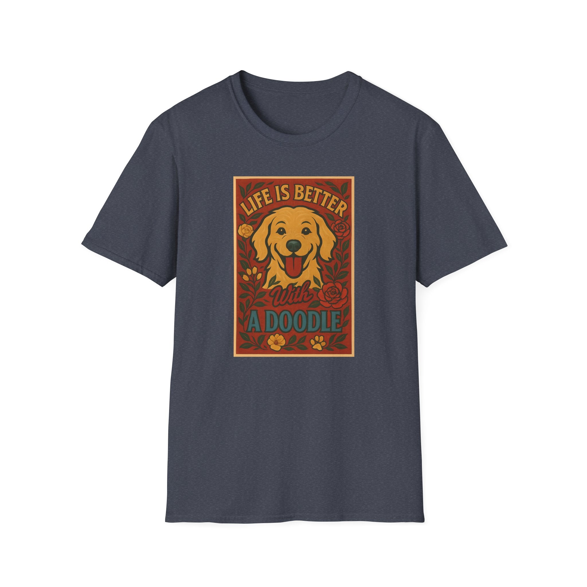 Doodle Pet T-Shirt - Life is Better with a Doodle Design, Cute Pet Shirts and Apparel, Gifts for Mom