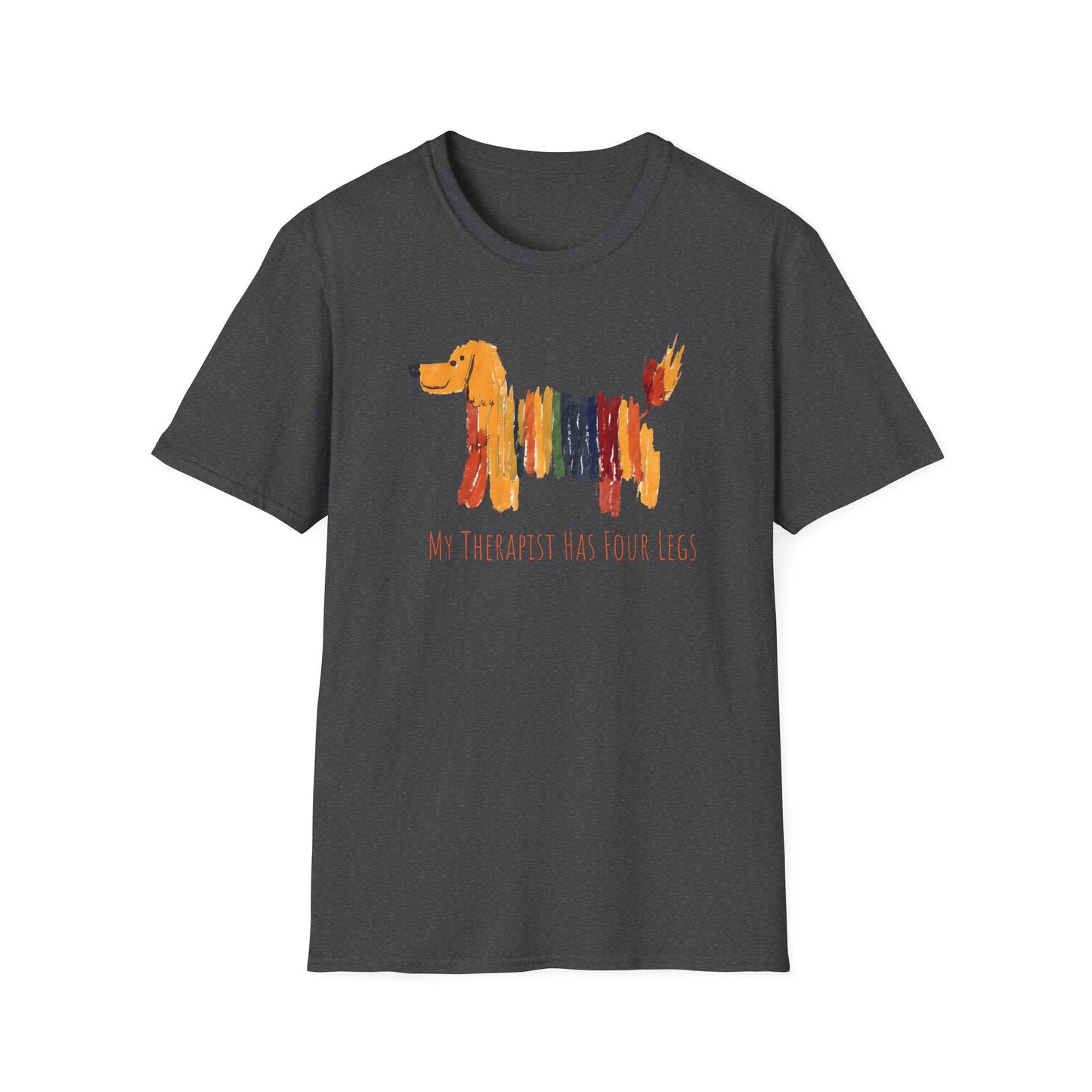 My Therapist Has Four Legs, Dog Therapy Unisex T-Shirt, Gift for Dog Lovers, Pet Therapy Tee, Animal Lover Apparel, Cute Dog Shirt