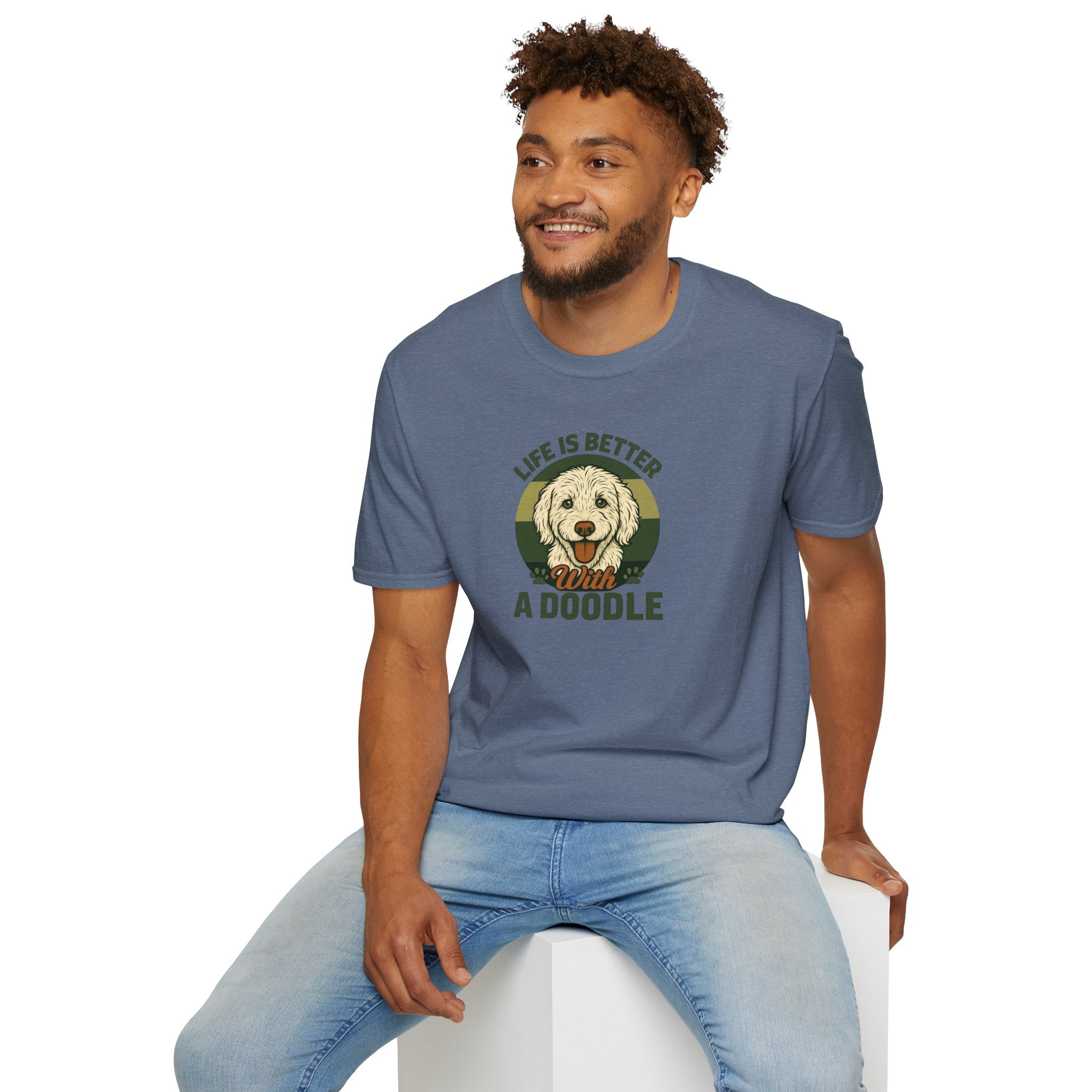 Life is Better with a Doodle, T-Shirt for Dog Lovers, Cute Pet Tee, Unisex Graphic Tee, Gift for Dog Parents, Animal Lovers Apparel