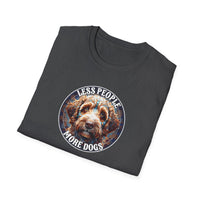 Less People More Dogs, T-Shirt, Funny Dog Lover Tee, Pet Owner Gift, Unisex Animal Shirt, Casual Wear, Doggie Apparel