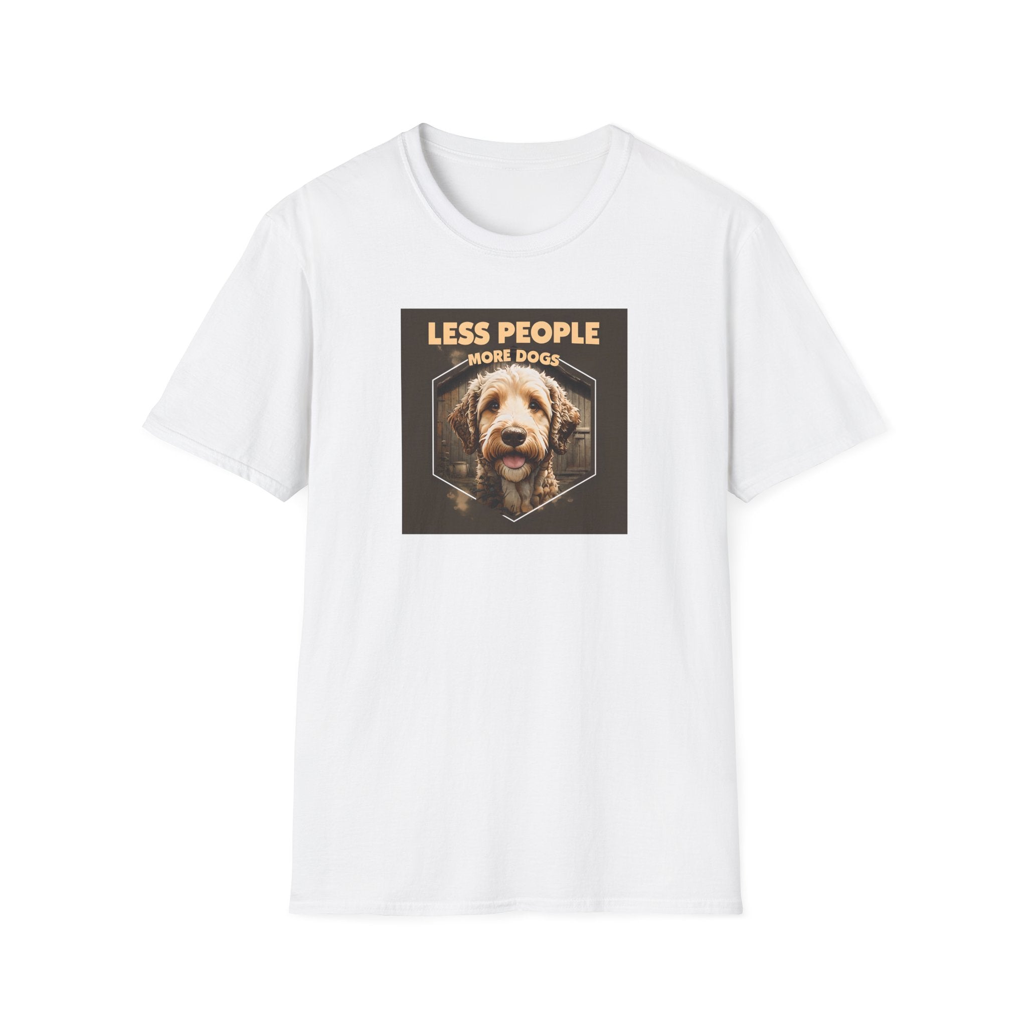Unisex Dog Lover T-Shirt, Less People More Dogs, Pet Owner Gift, Casual Wear, Birthday Gift, Animal Lover Tee