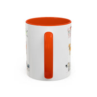 Colorful Doodle Dog-Themed Mugs, Cute Animal Mug, Pet Lover Gift, Coffee Cup, Dog Parent Present