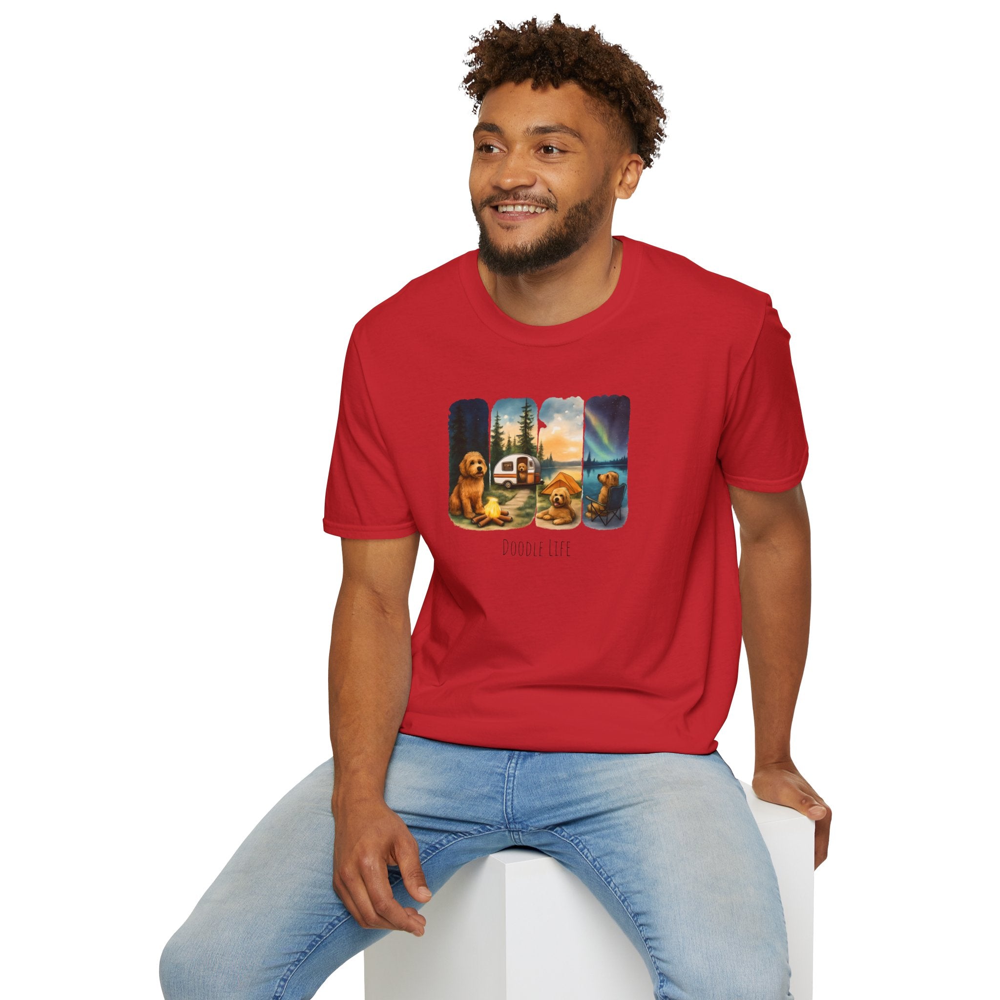 Doodle Life. Travel Dog Lover T-Shirt, Cute Pet Camping Tee, Adventure Shirt, Gifts for Dog Owners, Doodle Travel T-Shirt