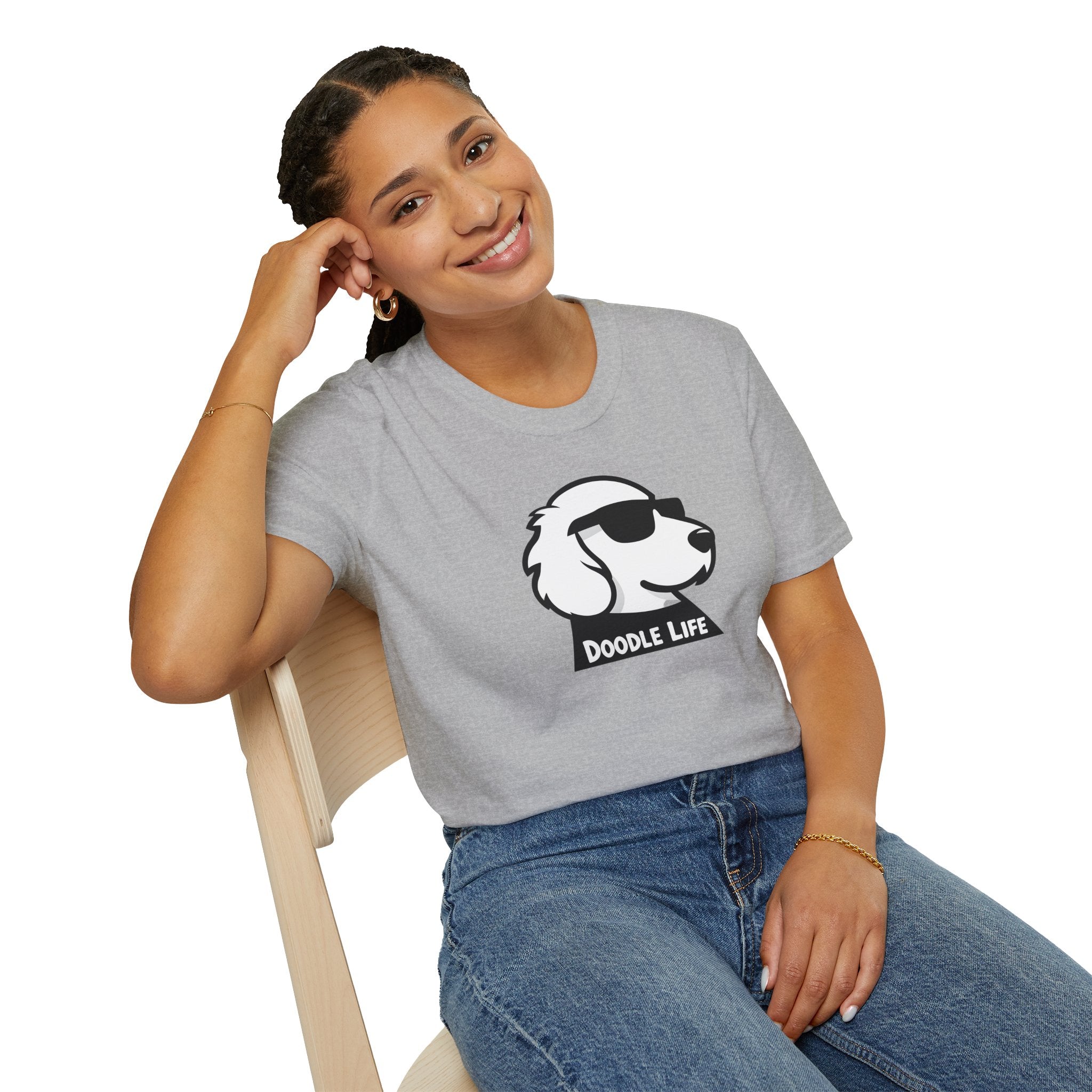 Doodle Life Unisex Softstyle T-Shirt, Dog Lover Gift, Pet Owner Apparel, Funny T-Shirt
