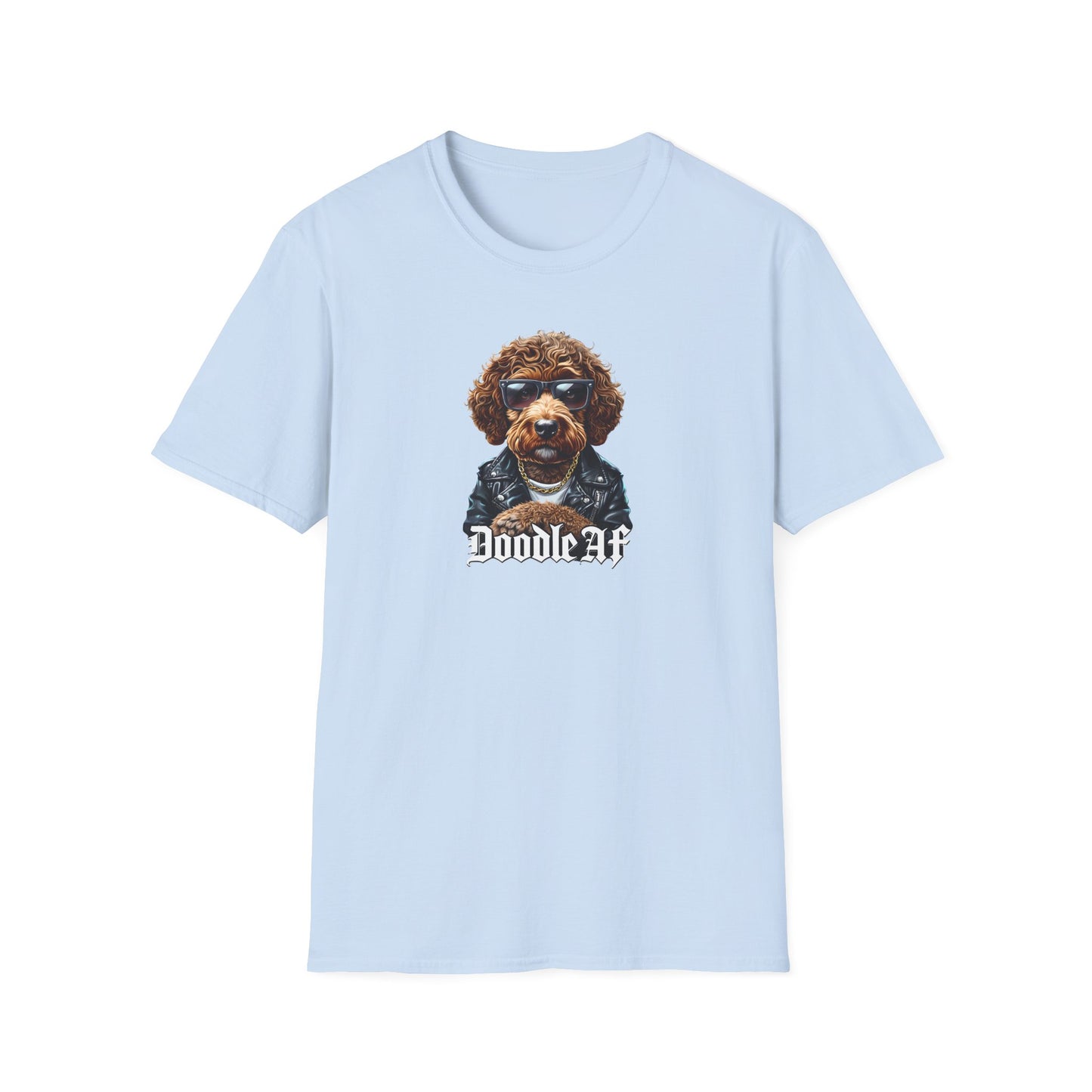 Doodle AF, Cool Doodle Dog Unisex T-Shirt, Pet Lover Gift, Dog Apparel, Dog Mom, Funny Animal Tee