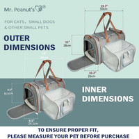 Mr. Peanut's Gold Series Big Apple XL Size Airline Compliant Expandable Pet Carrier