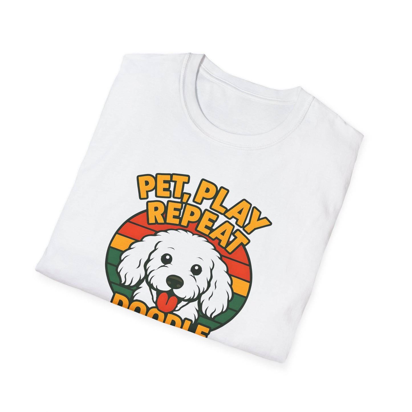 Pet. Play. Repeat. Doodle Life Pet Lover T-Shirt, Cute Dog Shirt, Pet Play Repeat Tee, Gift for Dog Owners, Animal Lover Apparel