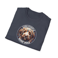 Less People More Dogs, T-Shirt, Funny Dog Lover Tee, Pet Owner Gift, Unisex Animal Shirt, Casual Wear, Doggie Apparel
