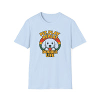 Pet. Play. Repeat. Doodle Life Pet Lover T-Shirt, Cute Dog Shirt, Pet Play Repeat Tee, Gift for Dog Owners, Animal Lover Apparel