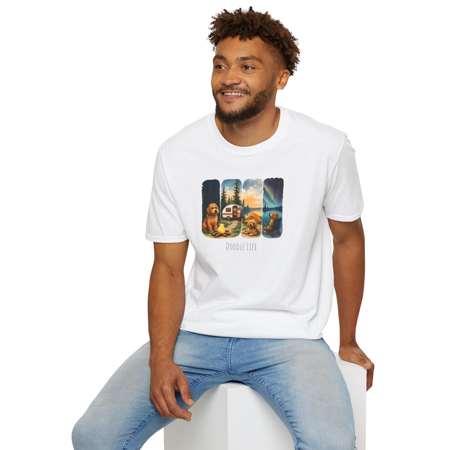 Doodle Life. Travel Dog Lover T-Shirt, Cute Pet Camping Tee, Adventure Shirt, Gifts for Dog Owners, Doodle Travel T-Shirt