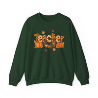 Festive Teacher Sweatshirt, Cozy Fall Apparel, Thanksgiving Gift, Pumpkin Sweater, Autumn Fashion, Teacher Appreciation