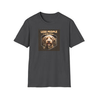 Unisex Dog Lover T-Shirt, Less People More Dogs, Pet Owner Gift, Casual Wear, Birthday Gift, Animal Lover Tee