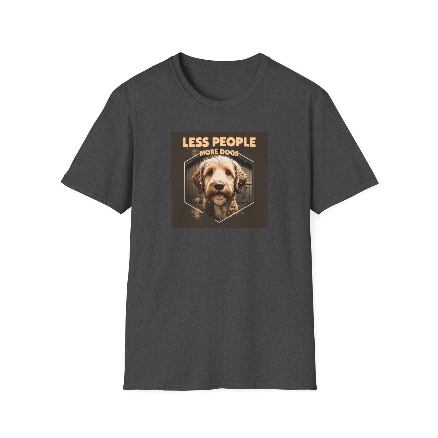 Unisex Dog Lover T-Shirt, Less People More Dogs, Pet Owner Gift, Casual Wear, Birthday Gift, Animal Lover Tee