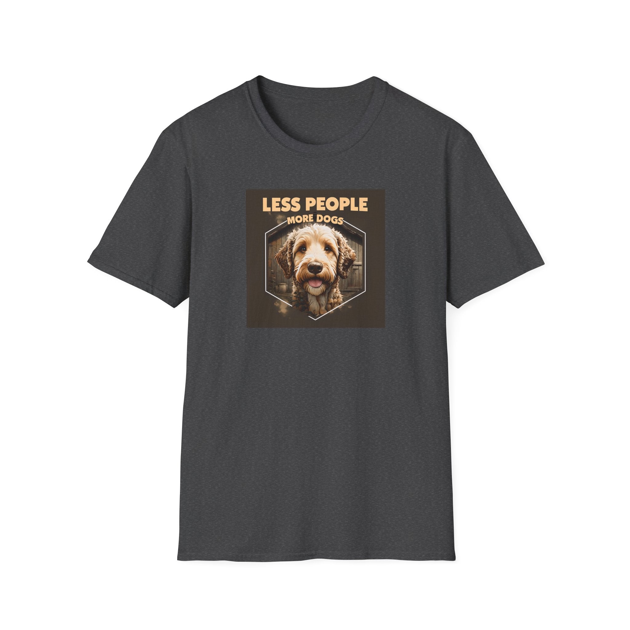 Unisex Dog Lover T-Shirt, Less People More Dogs, Pet Owner Gift, Casual Wear, Birthday Gift, Animal Lover Tee
