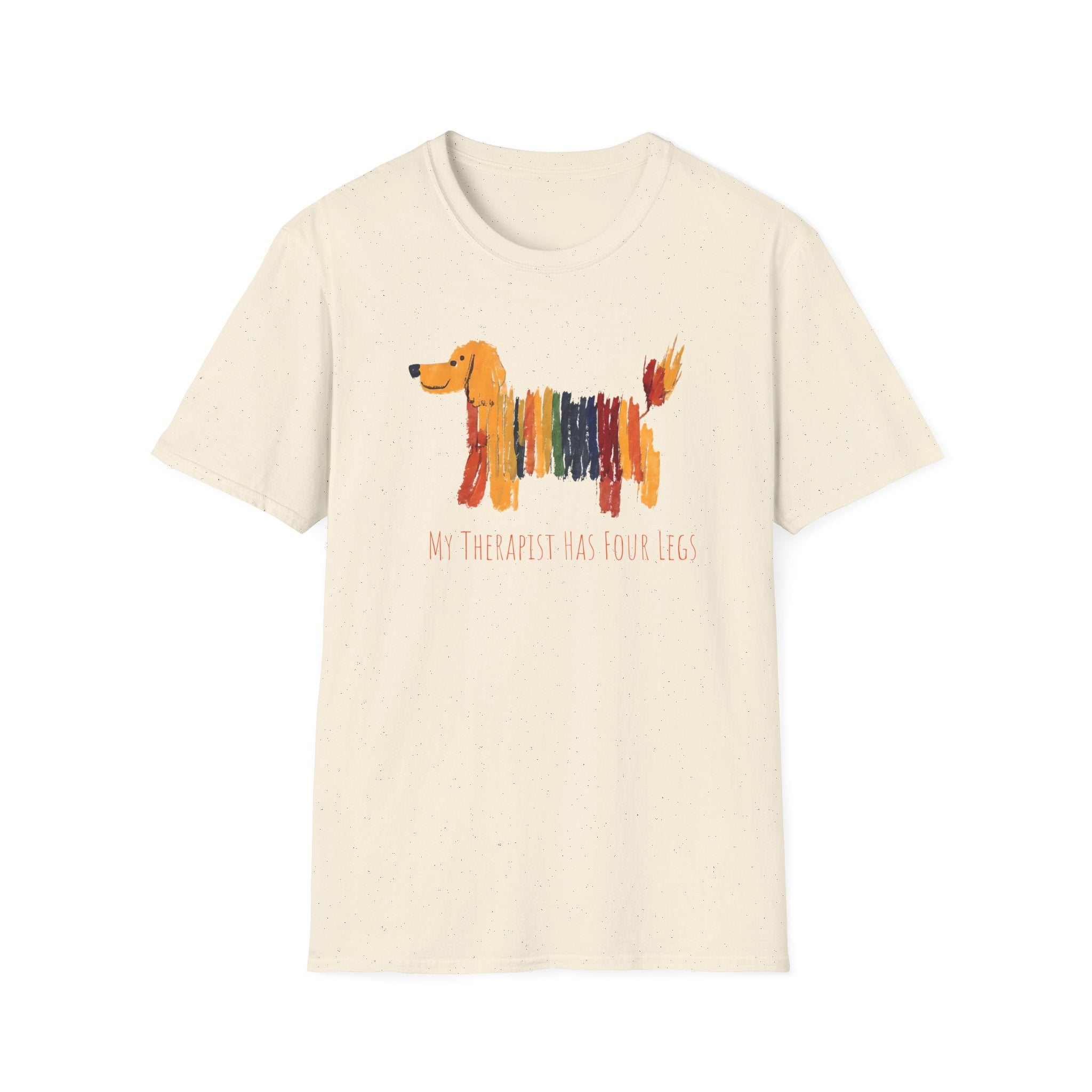 My Therapist Has Four Legs, Dog Therapy Unisex T-Shirt, Gift for Dog Lovers, Pet Therapy Tee, Animal Lover Apparel, Cute Dog Shirt