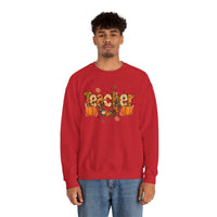 Festive Teacher Sweatshirt, Cozy Fall Apparel, Thanksgiving Gift, Pumpkin Sweater, Autumn Fashion, Teacher Appreciation