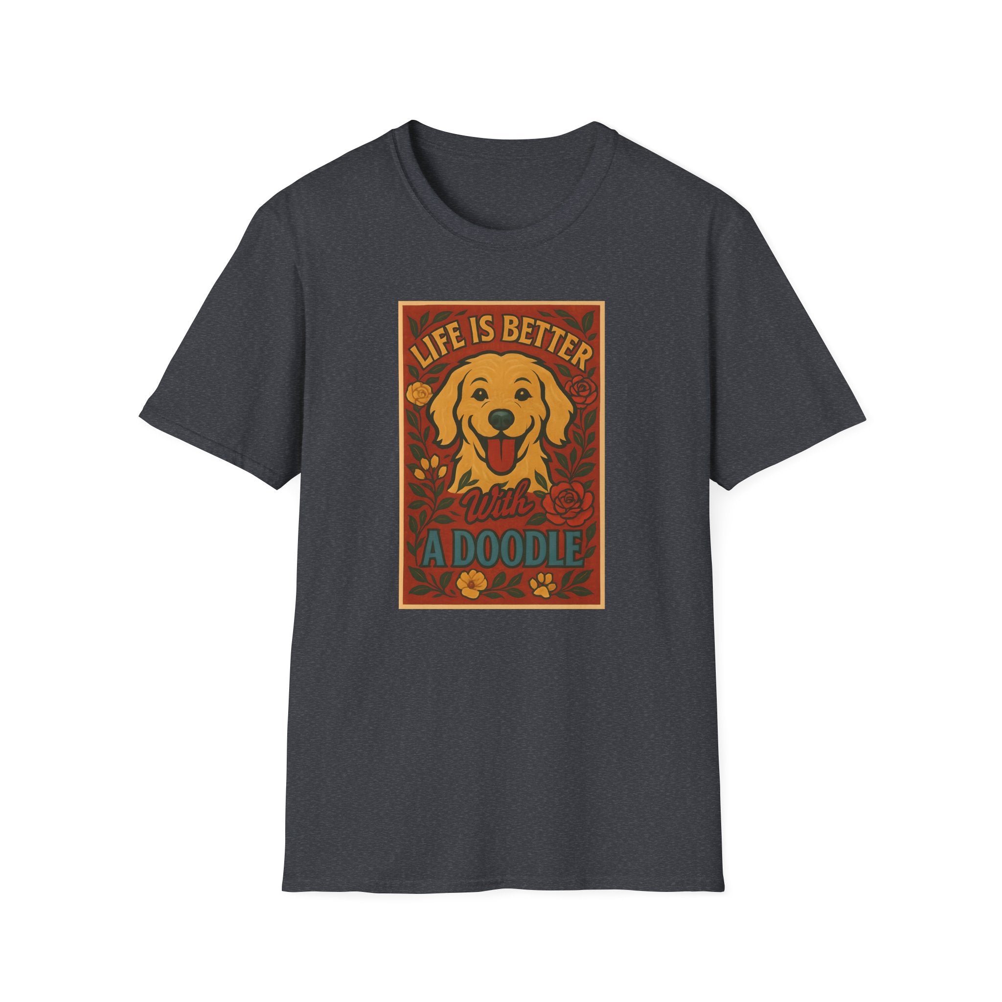 Doodle Pet T-Shirt - Life is Better with a Doodle Design, Cute Pet Shirts and Apparel, Gifts for Mom
