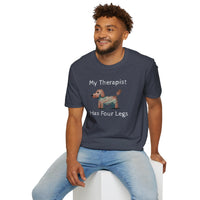 My Therapist Has Four Legs. Funny Dog Lover T-Shirt, Perfect Gift for Pet Owners, Animal Lover Shirt, Dog Mom Gift
