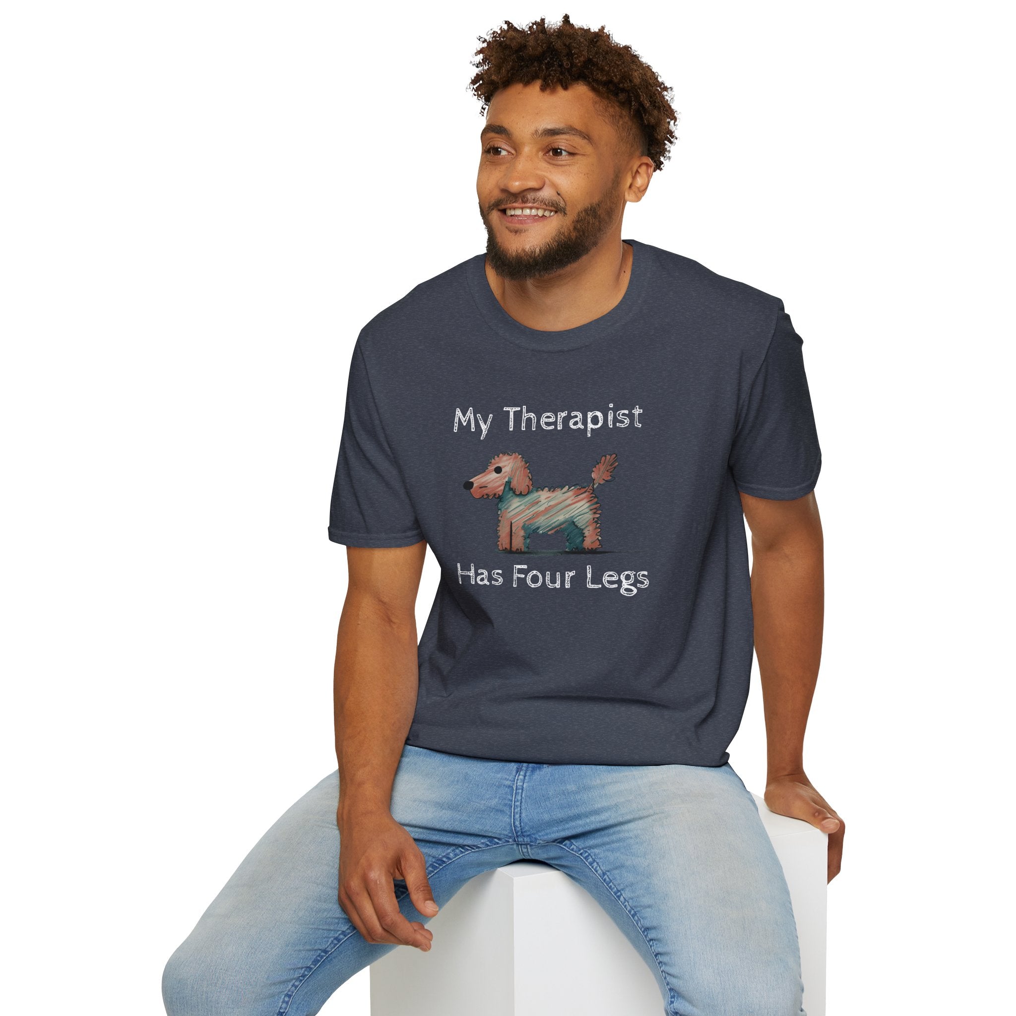 My Therapist Has Four Legs. Funny Dog Lover T-Shirt, Perfect Gift for Pet Owners, Animal Lover Shirt, Dog Mom Gift