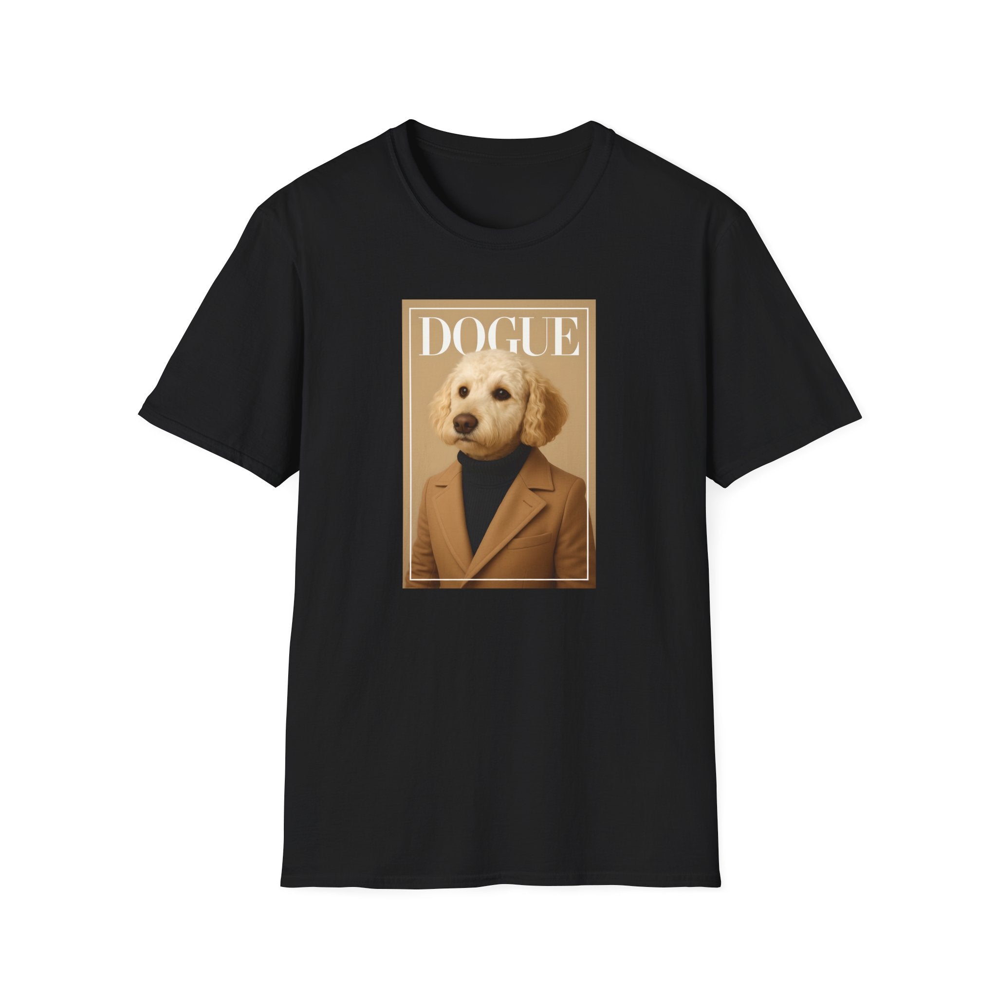 Dogue Magazine Cover. Themed Unisex T-Shirt - Fun Pet Lover Gift, Dog Mom Apparel