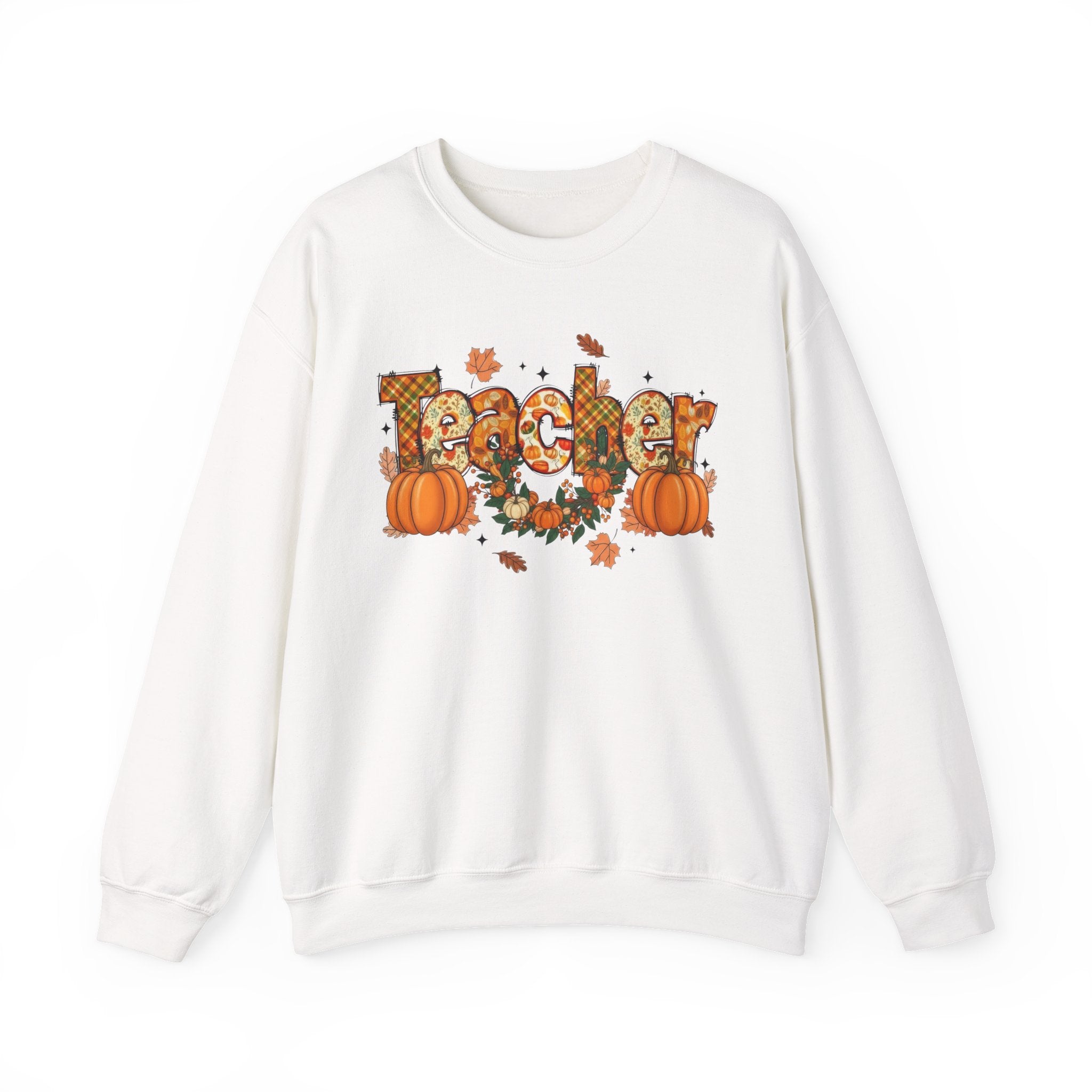 Festive Teacher Sweatshirt, Cozy Fall Apparel, Thanksgiving Gift, Pumpkin Sweater, Autumn Fashion, Teacher Appreciation