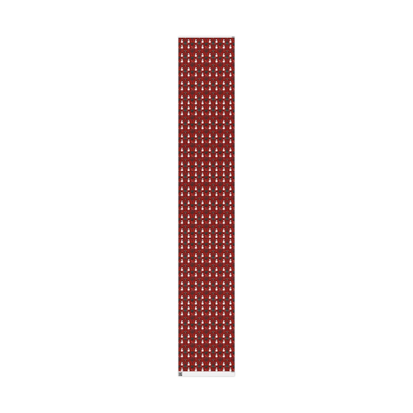 Festive Christmas Wrapping Paper with Snowman Art