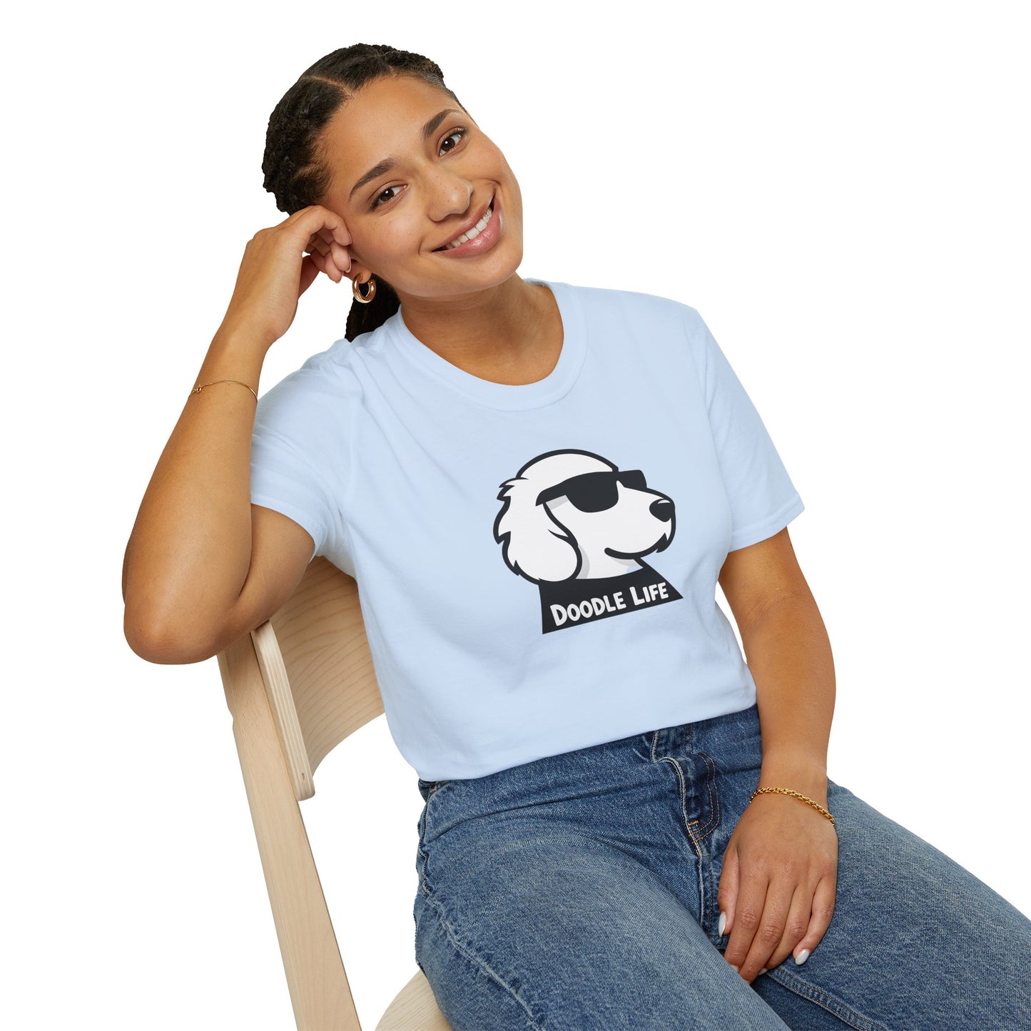 Doodle Life Unisex Softstyle T-Shirt, Dog Lover Gift, Pet Owner Apparel, Funny T-Shirt