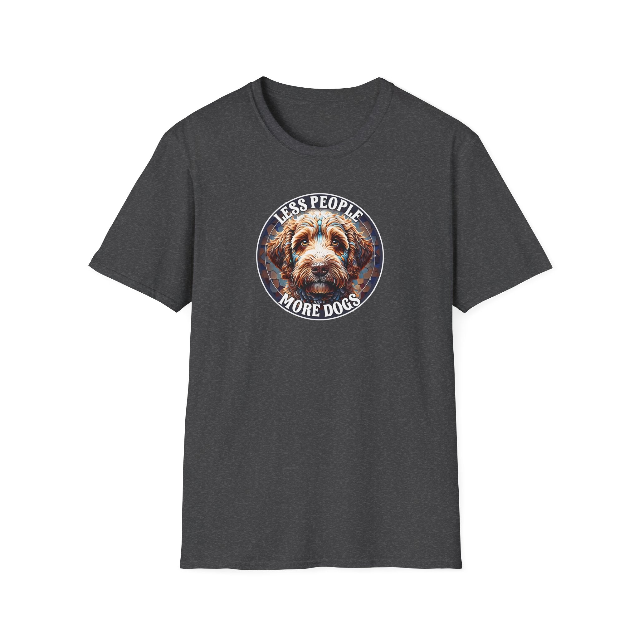 Less People More Dogs, T-Shirt, Funny Dog Lover Tee, Pet Owner Gift, Unisex Animal Shirt, Casual Wear, Doggie Apparel