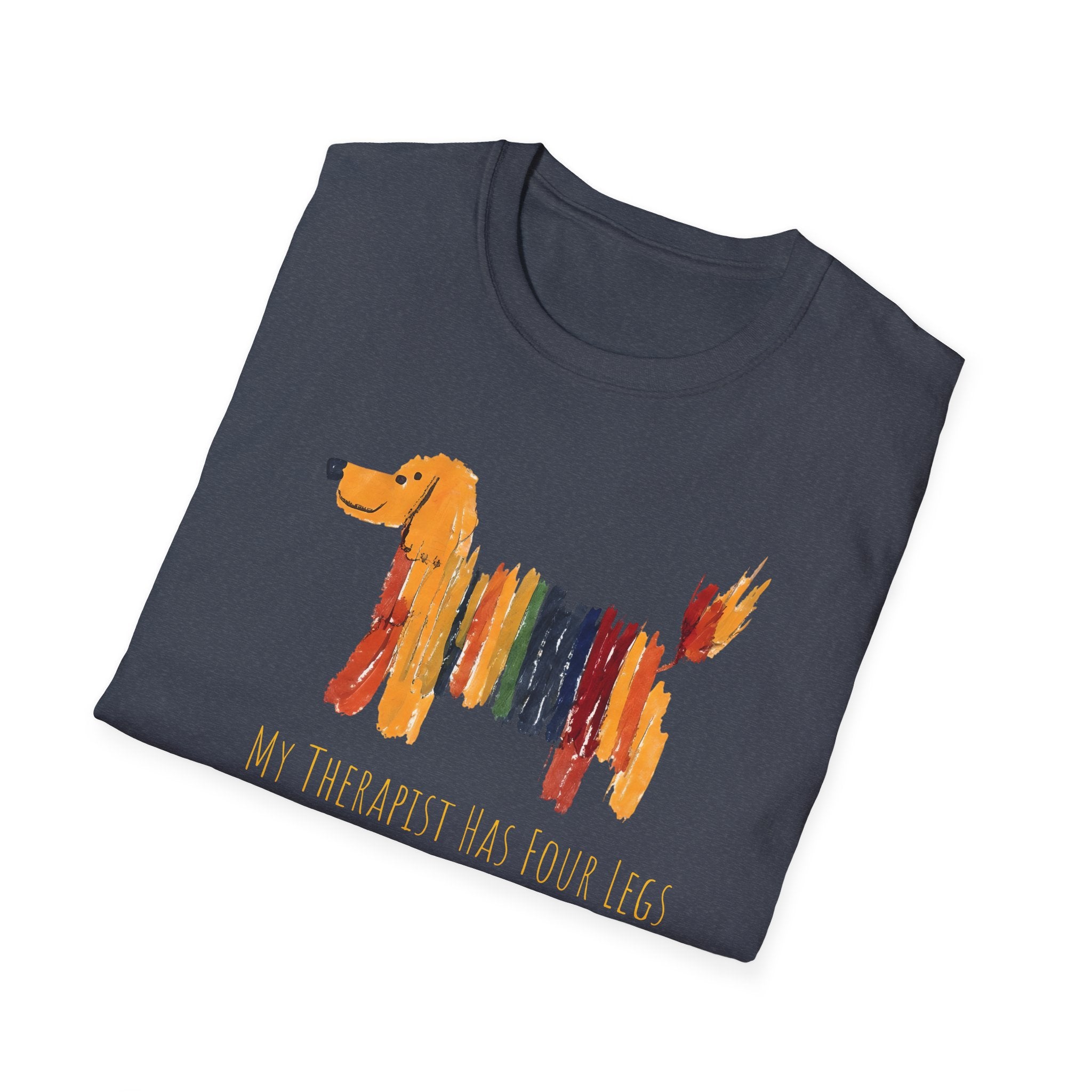 My Therapist Has Four Legs, Dog Therapy Unisex T-Shirt, Gift for Dog Lovers, Pet Therapy Tee, Animal Lover Apparel, Cute Dog Shirt