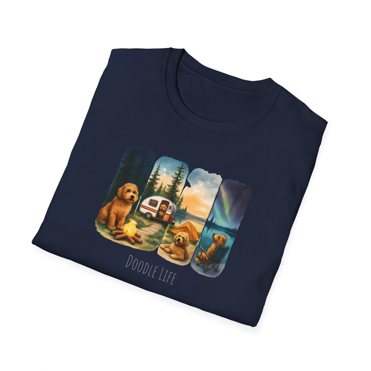 Doodle Life. Travel Dog Lover T-Shirt, Cute Pet Camping Tee, Adventure Shirt, Gifts for Dog Owners, Doodle Travel T-Shirt