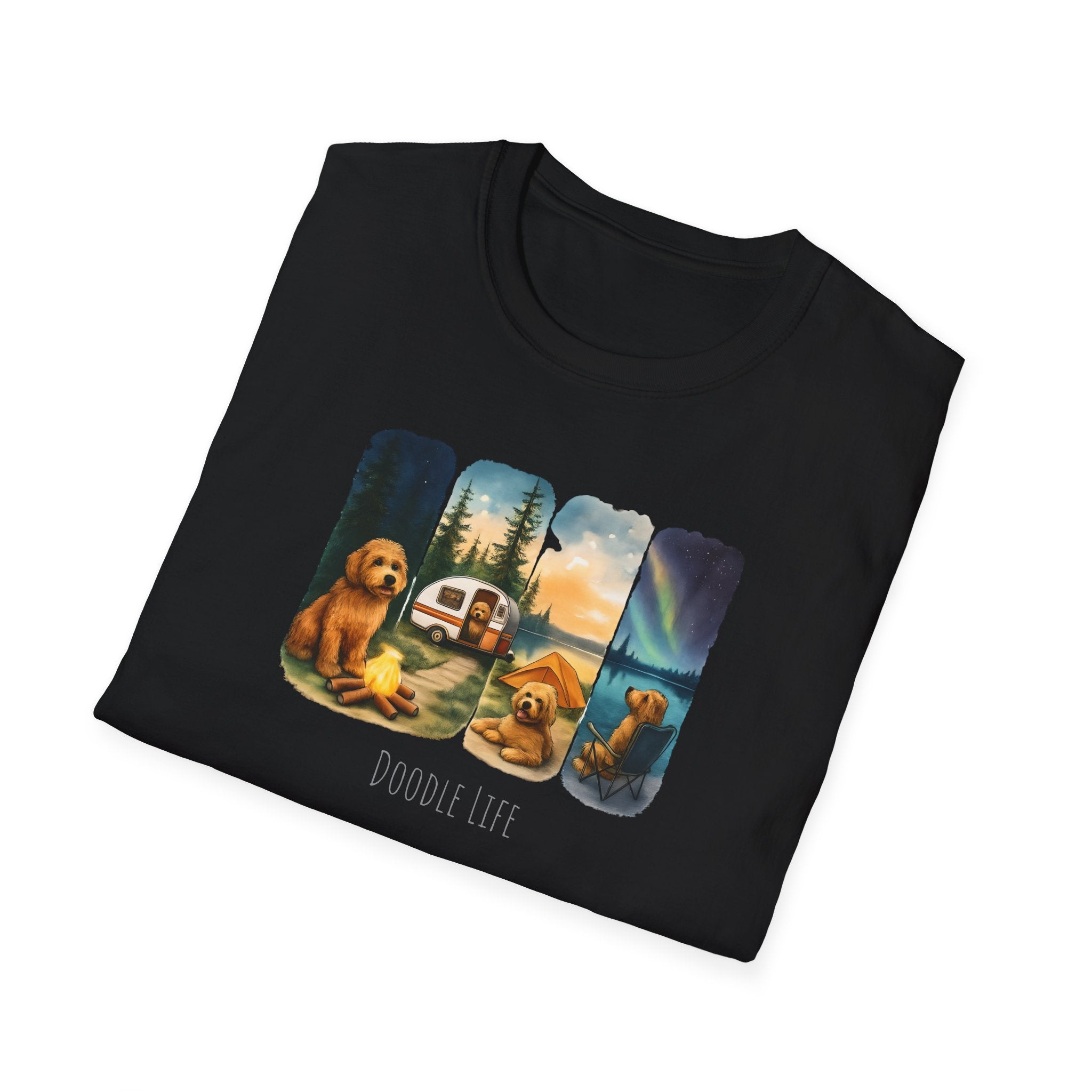Doodle Life. Travel Dog Lover T-Shirt, Cute Pet Camping Tee, Adventure Shirt, Gifts for Dog Owners, Doodle Travel T-Shirt